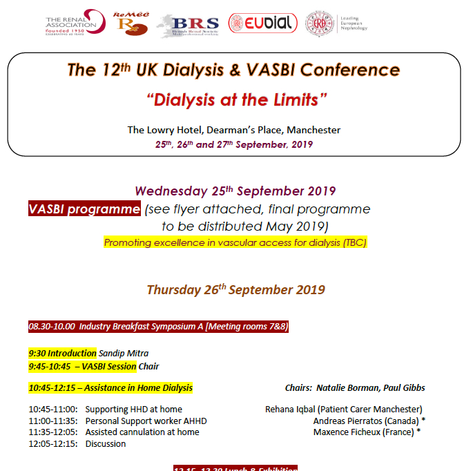The 12th Annual Dialysis & VASBI Conference